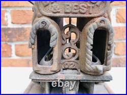 RARE Antique Cast Iron Kerosene Sad Iron Heater Stove The Brightest and Best