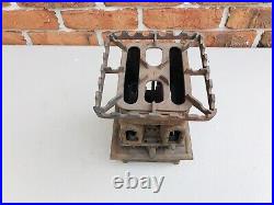 RARE Antique Cast Iron Kerosene Sad Iron Heater Stove The Brightest and Best