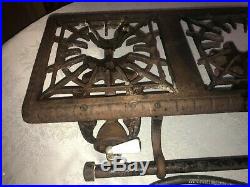 RARE Antique Griswold 503 Gas Three Burner Hot Plate Cast Iron Stove