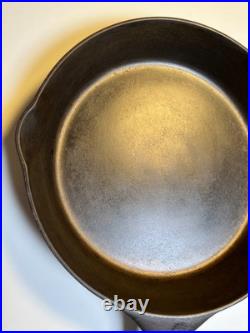 RARE Favorite Piqua Ware Ohio Miami Maimi Diamond Cast Iron Skillet Pan FLAT