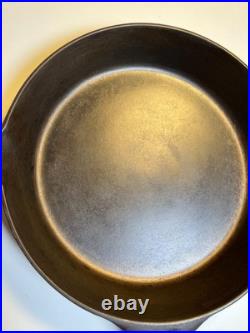 RARE Favorite Piqua Ware Ohio Miami Maimi Diamond Cast Iron Skillet Pan FLAT