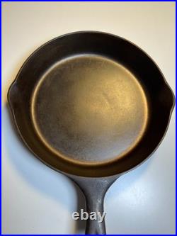 RARE Favorite Piqua Ware Ohio Miami Maimi Diamond Cast Iron Skillet Pan FLAT