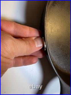 RARE Favorite Piqua Ware Ohio Miami Maimi Diamond Cast Iron Skillet Pan FLAT