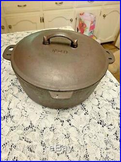 RARE Martin Stove And Range Cast Iron # 9 Dutch Oven With Lid