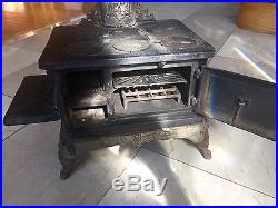 RARE Mt. Penn Stove Works Royal Esther Cast Iron & Nickel Salesman Sample Oven