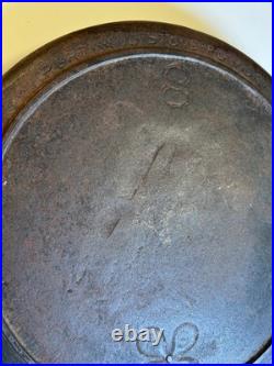 RARE Portland Stove Foundry #8 Cast Iron Skillet Pan Clover Logo MAINE 3.11lb