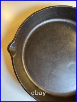 RARE Portland Stove Foundry #8 Cast Iron Skillet Pan Clover Logo MAINE 3.11lb