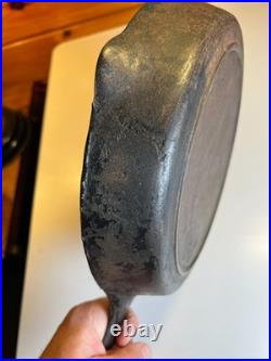 RARE Portland Stove Foundry #8 Cast Iron Skillet Pan Clover Logo MAINE 3.11lb