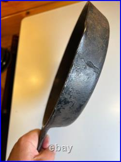 RARE Portland Stove Foundry #8 Cast Iron Skillet Pan Clover Logo MAINE 3.11lb