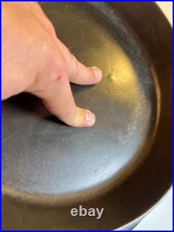RARE Portland Stove Foundry #8 Cast Iron Skillet Pan Clover Logo MAINE 3.11lb