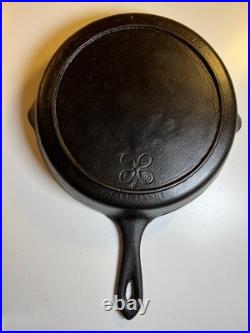 RARE Portland Stove Foundry #8 Cast Iron Skillet Pan Clover Logo MAINE 3.11lb
