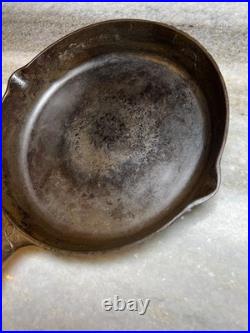 RARE Portland Stove Foundry #8 Cast Iron Skillet Pan Clover Logo MAINE 3.11lb