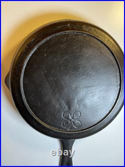 RARE Portland Stove Foundry #8 Cast Iron Skillet Pan Clover Logo MAINE 3.11lb