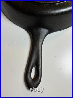 RARE Portland Stove Foundry #8 Cast Iron Skillet Pan Clover Logo MAINE 3.11lb