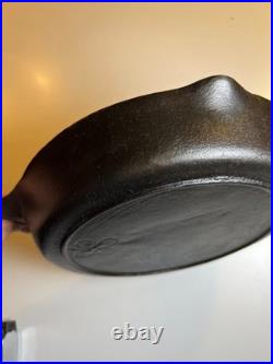 RARE Portland Stove Foundry #8 Cast Iron Skillet Pan Clover Logo MAINE 3.11lb