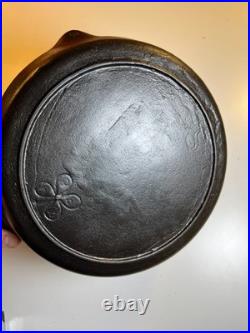 RARE Portland Stove Foundry #8 Cast Iron Skillet Pan Clover Logo MAINE 3.11lb