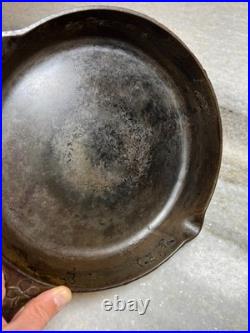 RARE Portland Stove Foundry #8 Cast Iron Skillet Pan Clover Logo MAINE 3.11lb