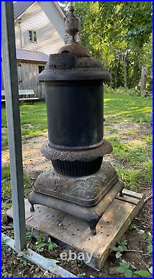 ROUND OAKS Parlor Stove Cast Iron SB-20-T (Approx 6' x 2.5' x 2.5')