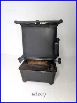 Radiant Cast Iron Kerosene Sad Iron Heater Stove 2 Burner Antique