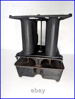 Radiant Cast Iron Kerosene Sad Iron Heater Stove 2 Burner Antique
