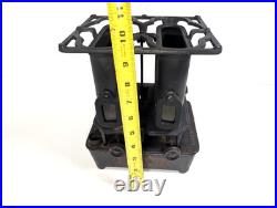 Radiant Cast Iron Kerosene Sad Iron Heater Stove 2 Burner Antique