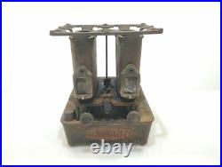 Radiant Cast Sad Iron Stove Gardner Made USA Circa 1800s Double Burner