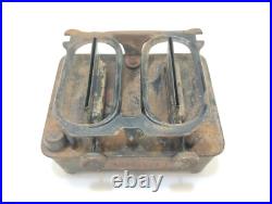 Radiant Cast Sad Iron Stove Gardner Made USA Circa 1800s Double Burner