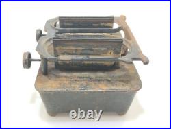 Radiant Cast Sad Iron Stove Gardner Made USA Circa 1800s Double Burner