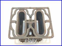 Radiant Cast Sad Iron Stove Gardner Made USA Circa 1800s Double Burner