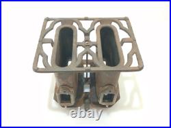 Radiant Cast Sad Iron Stove Gardner Made USA Circa 1800s Double Burner
