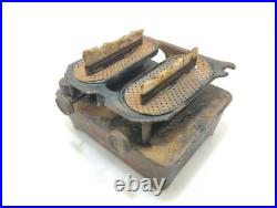 Radiant Cast Sad Iron Stove Gardner Made USA Circa 1800s Double Burner