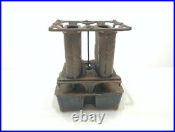 Radiant Cast Sad Iron Stove Gardner Made USA Circa 1800s Double Burner