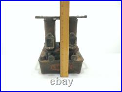 Radiant Cast Sad Iron Stove Gardner Made USA Circa 1800s Double Burner