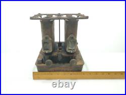 Radiant Cast Sad Iron Stove Gardner Made USA Circa 1800s Double Burner