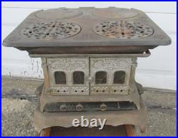 Rare 1885 Golden Star Sad Iron Heater Stove Myers & Osborn 4 burners & stove top