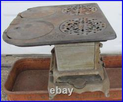 Rare 1885 Golden Star Sad Iron Heater Stove Myers & Osborn 4 burners & stove top
