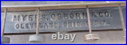 Rare 1885 Golden Star Sad Iron Heater Stove Myers & Osborn 4 burners & stove top
