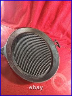 Rare AGA Stove Co. Elizabeth N. J Cast Iron Oval Griddle 15 Pat 2,008,767
