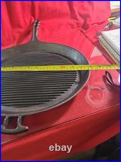 Rare AGA Stove Co. Elizabeth N. J Cast Iron Oval Griddle 15 Pat 2,008,767