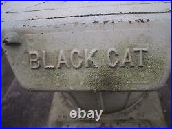 Rare Antique Cast Iron Black Cat No. 72 Laundry Stove Columbus Ga