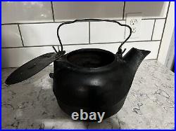 Rare Antique Cast Iron Teapot Kettle #8 Made To Go With RUBY 18 Stove