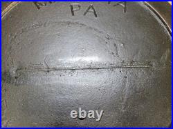 Rare Antique Fully Marked MARIETTA Pa Cast Iron Pan Skillet Gate Mark #10
