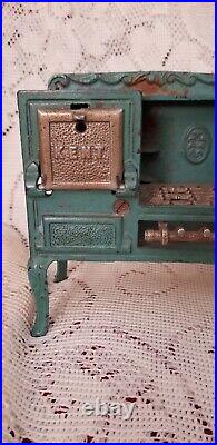 Rare Antique Kent Cast Iron Salesman Sample Gas Range Doll Toy Stove Miniature Rare Antique Kent Cast Iron Salesman Sample Gas Range Doll Toy Stove Miniature