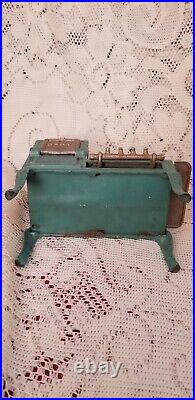 Rare Antique Kent Cast Iron Salesman Sample Gas Range Doll Toy Stove Miniature Rare Antique Kent Cast Iron Salesman Sample Gas Range Doll Toy Stove Miniature