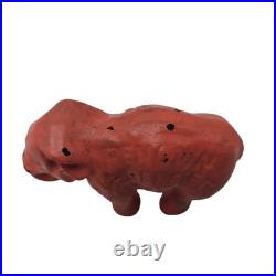Rare Antique Pink Cast Iron Elephant Independent Stove Co. Owosso, MI