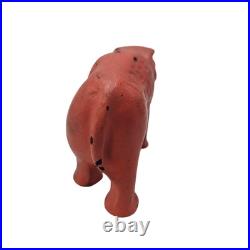 Rare Antique Pink Cast Iron Elephant Independent Stove Co. Owosso, MI