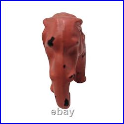 Rare Antique Pink Cast Iron Elephant Independent Stove Co. Owosso, MI