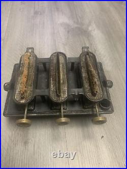 Rare Antique SAD Cast Iron Kerosene 3 Burner Stove Heater