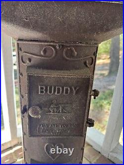 Rare Antique Small Cast Iron Buddy Tent Stove