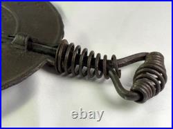 Rare Cast Iron Brown Camp Des Moines Iowa 6 Inch I. O. A Stove Damper Patent 1925